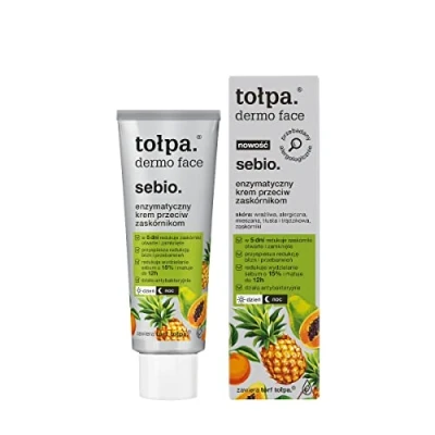 Image of TOLPA DERMO SEBIO ENZYMATIC CREAM AGAINST BLACKHEADS, 40 ML