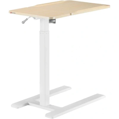 Image of SIHOO D01 Overbed Table Height &amp; Tilt Adjustable, Laptop Standing Desk with Wheels for Hospital Home Use