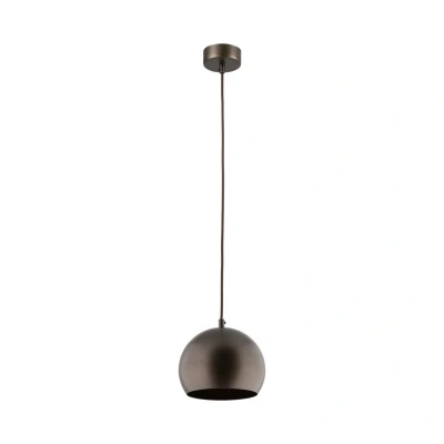 Image of Zoe 17cm Dome Pendant Ceiling Light Brown 1xE27