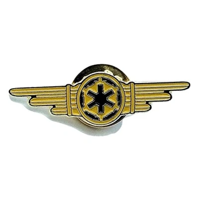 Image of Patch Nation Imperial Crew Tie Pilot Wings Cosplay Metal Pin Badge