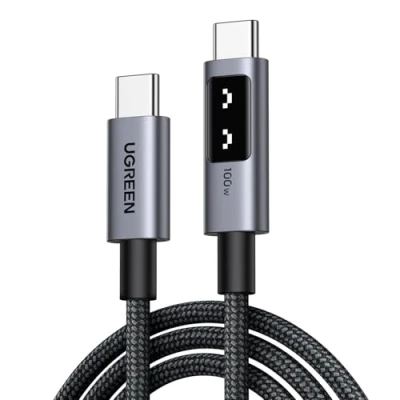 Image of UGREEN Uno 100W USB C to Charger Cable Fast Charging 5A Type Compatible with MacBook Pro M3/Air, iPad 2024/Air 5, iPhone 16/15 Max, Galaxy S24/S23 Ultra, Pixel 9 (1M)
