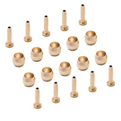 Image of Dymoece Bicycle Brake Olive and Brass Connecting Insert Kit for Shimano BH59 BH90 Avid Sram Bike Hydraulic Disc Hose