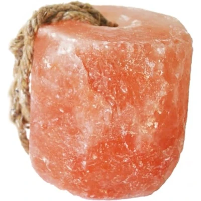 Image of Horses Lick Natural Pink Salt, shape salt with strong hanging Rope Suitable for all Animals 1 2KG