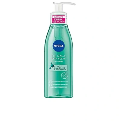 Image of NIVEA Derma Skin Clear Gel (150ml) Facial Cleanser for Imperfect with Vegan Formula, Pore