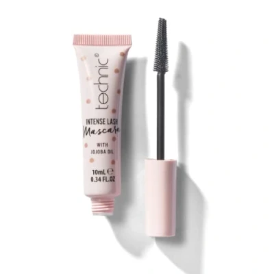 Image of Technic Intense Lash Mascara In Rich Black Vegan Formula With Jojoba Oil &amp; Vitamin E To Moisturise Condition Lashes a Tapered Wand For Length Volume Just One Coat. 10ml