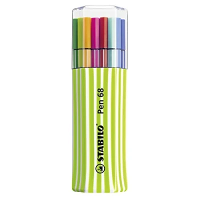 Image of Premium Felt Tip Pen STABILO 68 Pack of 15 assorted colours