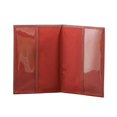 Image of KORUMA RFID Blocking Executive Travel British Biometric Passport Leather Wallet Holder Cover Case (Red)