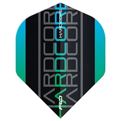 Image of RED DRAGON Hardcore XT Green Triple Darts Flights 4 Sets Per Pack (12 in Total)