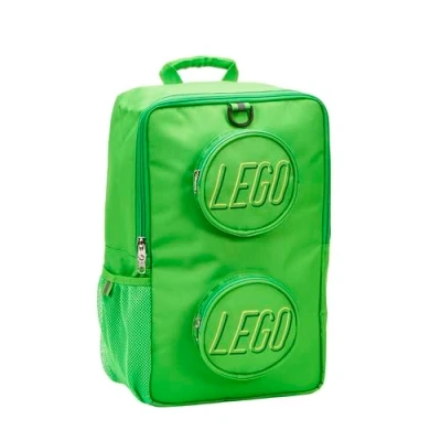 Image of LEGO Unisex Child Brick Backpack, Green, One Size