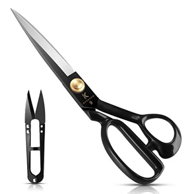 Image of Dressmaking Scissors 9 Inch(24cm) Dressmaker Tailor&#039;s Sewing Fabric Shears for Cutting Fabric, Clothes, Leather, Raw Materials(Right Handed)