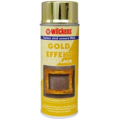 Image of Wilckens Gold Effect Spray Can 400 ml for Wood, Glass, Plastic (25 &amp; # x20AC;/L)