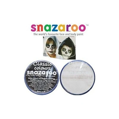 Image of Halloween SNAZA Roo Black &amp; White Water Based Face Body Paint Fancy Dress Kit