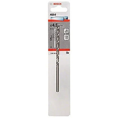 Image of Bosch Professional 1x HSS G Metal Drill Bit (for metal, Ø 4,5 mm, Robust Line, Accessory Driver)