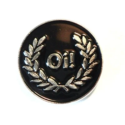 Image of Metal Enamel Pin Badge MOD Scooter Oi! (Black)