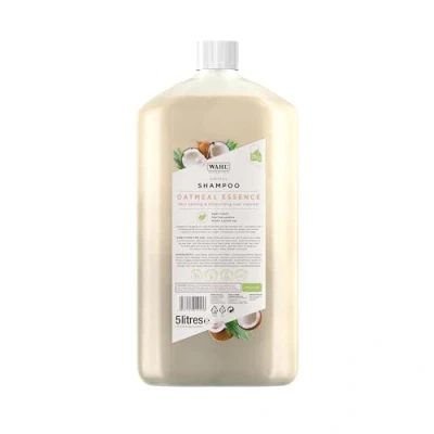 Image of Wahl Oatmeal Essence Shampoo, Dog Shampoo For Pets, Natural Pet Friendly Formula, Dogs with Very Sensitive Skin, Concentrate 15:1, Moisturises Coats, 5 Litre