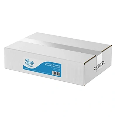 Image of Blake &amp; White Purely Smile Square Bin Liner Medium Duty Box of 1000