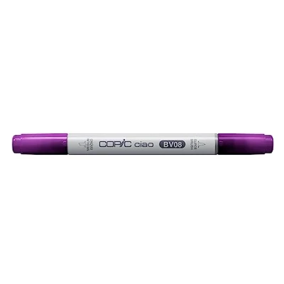 Image of Copic Classic Coloured Marker Pen (BV 08) Blue Violet, For Art &amp; Crafts, Colouring, Graphics, Highlighter, Design, Anime, Professional Beginners, Supplies Colouring Books