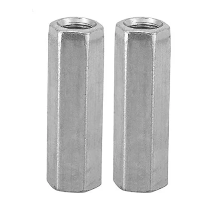 Image of Hilitand 10pcs Long Rod Nut Hex Coupling Nuts Hexagonal Sleeve Standoff M8 Threaded Fasteners(M8*40)