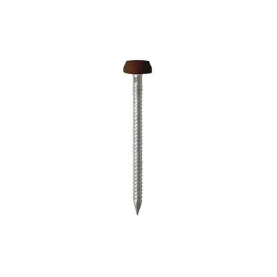 Image of TIMCO PN30BR Polymer Headed Nail 30mm Mahogany (Box of 100)
