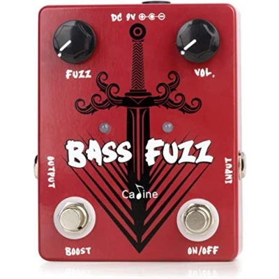 Image of Caline CP 82 Bass Fuzz Guitar Effects Pedal CP82, Red