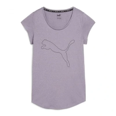 Image of Puma Performance heather CAT TEE Sports Tshirt, Women&#039;s, Size: XS, Pale plum