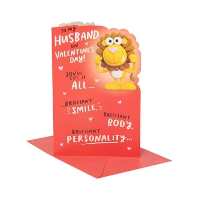 Image of UK Greetings Valentine&#039;s Day Card For Husband Funny Design