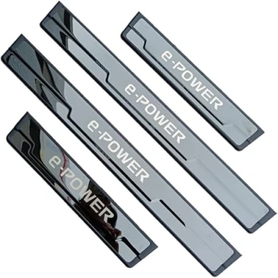 Image of QFYANXUAN 4 Pcs Car Door Sill Scuff Plate for Nissan X Trail T33 Qashqai J12 Ariya e Power 2024, Stainless Steel Kick Plates Threshold Styling Accessories