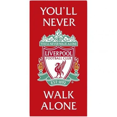 Image of Liverpool Single Duvet Set Reversible Red Football Club Bedding with Pillowcase (LIVERPOOL TOWEL)