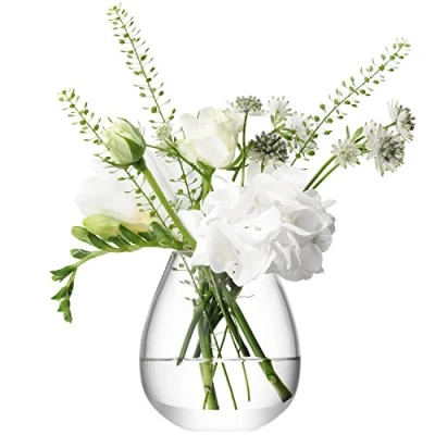 Image of LSA International Flower Mini Table Vase H 9.5 cm Clear 1 Unit Mouthblown and Handmade Glass FW27