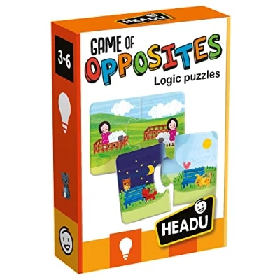 Image of HEADU Game of Opposites matching logic puzzle Educational Games &amp; Puzzles Ages 3 6 years