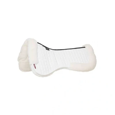 Image of LeMieux Merino+ Dressage Half Pad White/White Medium