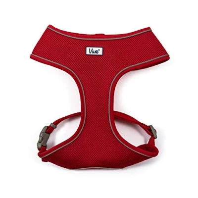 Image of Ancol Viva Lightweight Breathable Comfort Mesh Dog Harness Red Size Small (Fits Girth 34 45 cm)