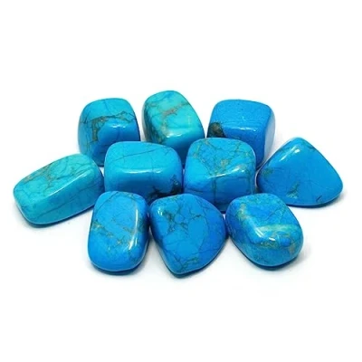 Image of CrystalAge Blue Howlite Tumble Stone (20 25mm) Single