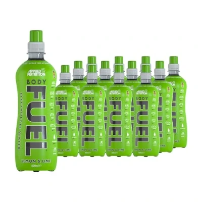 Image of Applied Nutrition BodyFuel Electrolyte Water Body Fuel Prime Drink with BCAAs and Vitamins, Fast Hydration (12 x 500ml) (Lemon &amp; Lime)