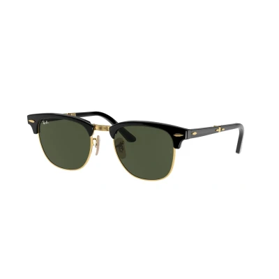 Image of Sunglasses Ray ban Rb2176 clubmaster folding col. 901 Unisex Square Black