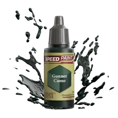 Image of The Army Painter Speedpaint Gunner Camo 2.0, Single Acrylic Paint 18ml One coat Painting Soloution For Fantasy Tabletop Miniatures Like Warhammer 40k And Dungeons Dragons Figures