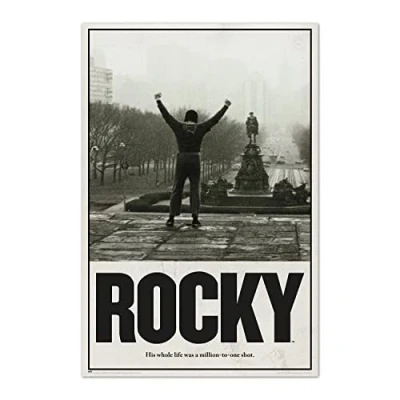 Image of Grupo Erik Rocky Balboa Poster 36 x 24 inches / 91.5 61 cm Shipped Rolled Up Cool Posters Art &amp; Prints Wall