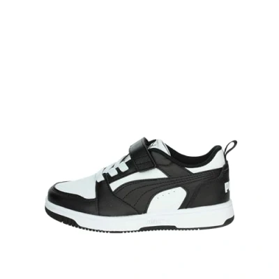 Image of Puma Rebound V6 Unisex Trainers for kids, Size: 11K, White/black High quality imitation leather