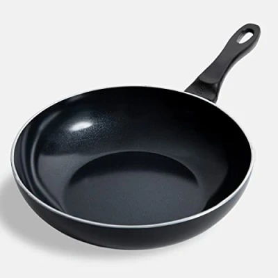 Image of BK Vivid Wok Pan with PFAS Free Ceramic Non Stick Coating, 28cm/3.7L, Stay Cool Handle, Dishwasher Safe, Oven Black