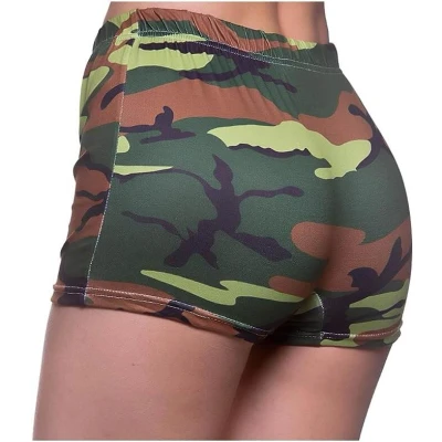 Image of Wicked Costumes Adult Ladies Camouflage Hot Pants (M/L UK 12 16)