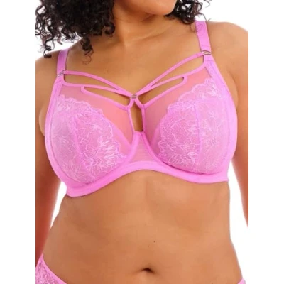 Image of Elomi Women&#039;s Brianna Strappy Underwire Plunge Bra, Opaque, Very Pink, 36GG US