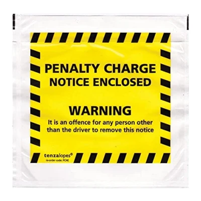 Image of Tenzalopes Penalty Charge Wallets, 130 X 120mm Int. (Printed Notice)