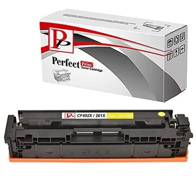 Image of Yellow PerfectPrint Compatible Toner Cartridge Replace 201x for HP Colour Laserjet PRO M252 M252N M252dw M277 M277N M277dw