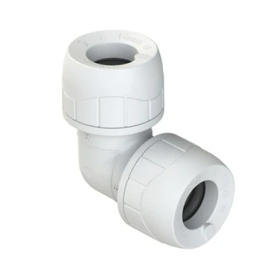 Image of PB122EW 22mm PolyPlumb Elbow in Wht