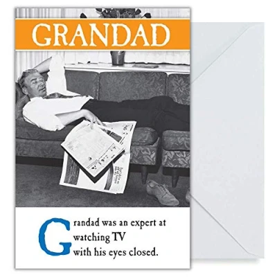 Image of Emotional Rescue Father&#039;s Day Card For Grandad, Humorous Grandad Card, Card. 159x235