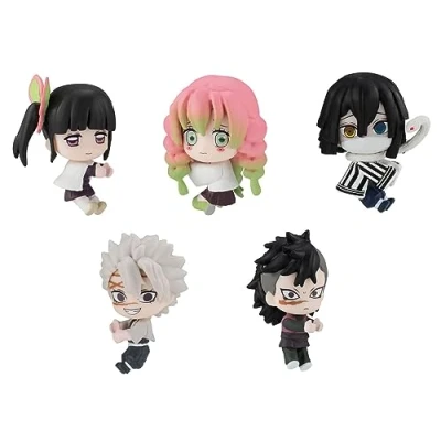 Image of Gashapon Demon Slayer: Kimetsu no Yaiba Hugcot 2 Set, Polyvinyl Chloride, gemstone