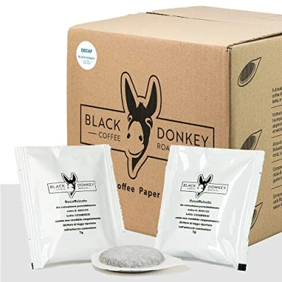 Image of Black Donkey Coffee Roasters 50 ESE Paper Pods 44mm DECAF