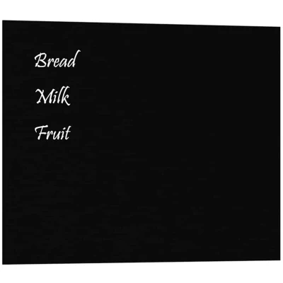 Image of vidaXL Wall mounted Magnetic Board Black 50x40 cm Tempered Glass