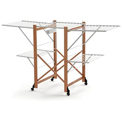 Image of Arredamenti Italia AR_IT 600 GABBIANO drying rack 30 meters of useful line, Finishing cherry