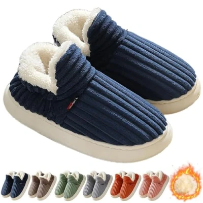 Image of Cloud Slippers Women Men, Sunmoine Slippers, Unisex Winter Cozy Fashion Plush Warm Home (Navy Blue, Adult, Women, 9.5, Numeric Range, UK Footwear Size System, 10, Medium)